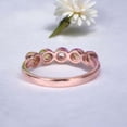 thumbnail image 4 of Vintage Citrine Band Rose Gold Plated Wedding Band November Birthstone Women's Fine Jewelry Simple Gold Proposal Band Gifts, 4 of 4