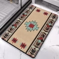 thumbnail image 2 of Discover Comfort with our Boho Bathroom Rugs: Non-Slip, Super Soft Aztec Bath Mat, Western Geometric Design, High Absorbency - A Must-Have for Your Bathroom Décor, 20x32 Inch, 2 of 5