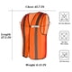 thumbnail image 4 of Chaleco de seguridad mountmarter, paquete de 10 unidades, color naranja reflectante, 4 of 7