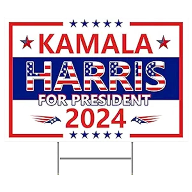 Kamala Yard Sign Kamala For President Yard Signs With H Stakes Voted For Democratic Sign For Outdoor Garden Decoration