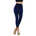 thumbnail image 3 of ToBeInStyle Womens Capri Length Wide Waistband Seamless Lightweight Stretch Leggings, 3 of 7