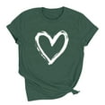 thumbnail image 2 of Vetsdori Womens Summer Shirts Graphic Gifts for Wife Pullover Young Adult Short Sleeve Cotton,Casual Trendy Blouses Workout Valentines Tops for Ladies, 2 of 8