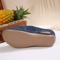 thumbnail image 4 of Tauxra Sandales Compensées à Bout Fermé pour Femmes, Sandales Décontractées à Enfiler pour Femmes avec Semelle Intérieure Coussinée et Semelle Extérieure Durable, Chaussures Polyvalentes de Couleur Unie pour le Quotidien, 4 of 9