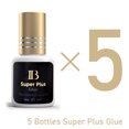 thumbnail image 1 of IBeauty pegamento Super Plus para extensión de pestañas, pegamento Original de 5ml, Cola negra, tapa dorada, Corea, 1-2 segundos, herramientas de maquillaje de secado rápido （5 bottles, 1 of 5