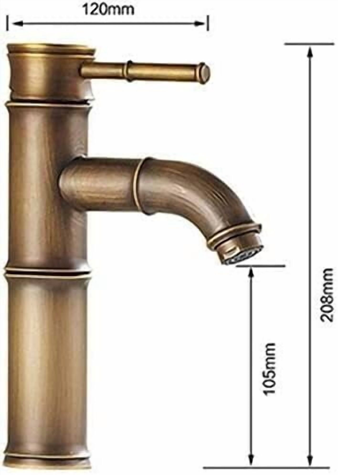 Ret Design Brass Faucet Bathroom Basin Kitchen Sink Patio Cold and Hot Water Tap