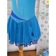 thumbnail image 6 of TiaoBug Kids Girls Sleeveless Figure Skating Dress Rhinestone Chiffon Ballet Leotard Ballerine Tutu Dress Light Blue 6, 6 of 7