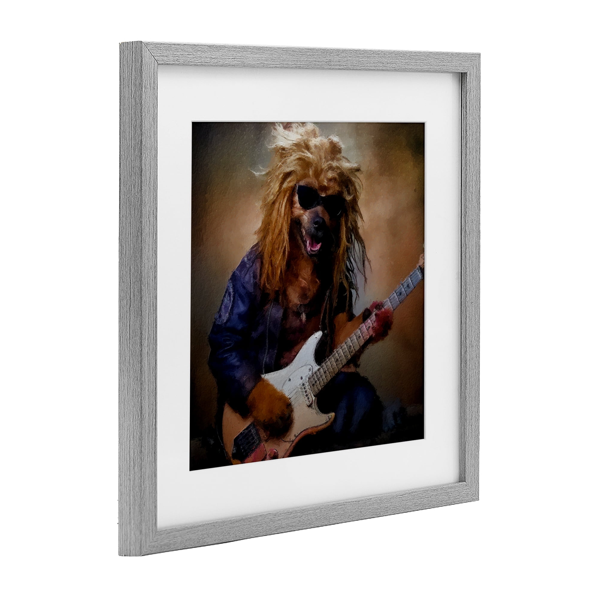 Musician Canine Clark Gray Framed Print Under Glass, design by Sean Parnell