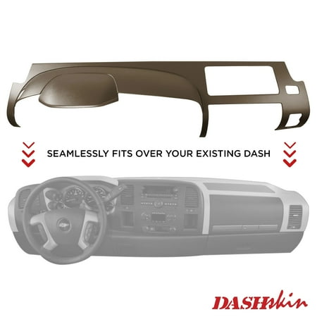 DashSkin Molded Half Dash Cover for 07-13 Silverado LS/LT & Sierra SL/SLE in Cashmere
