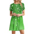 thumbnail image 2 of Savings Up to 50% off Women Plus Size Dresses Womens Casual Printed Short Sleeve Round Neck Ladies Dress, 2 of 7