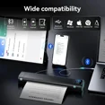 thumbnail image 7 of Phomemo M08D Portable Printer with Touchscreen, Upgraded Bluetooth Wireless Thermal Printer, Inkless Printing for Travel, Supports 8.5"x11" US Letter & A4, Compatible with iOS, Android, PC, Black, 7 of 7