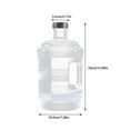 thumbnail image 2 of 0.8/1.3 Gallon Water Bottle With Cover Big Water Bottle With Cover Gym Water Bottle With Handle Gallon Water Jug (101/170 Oz Transparent) Outdoor Handle Large Capacity Water Glass&Bottle, 2 of 5