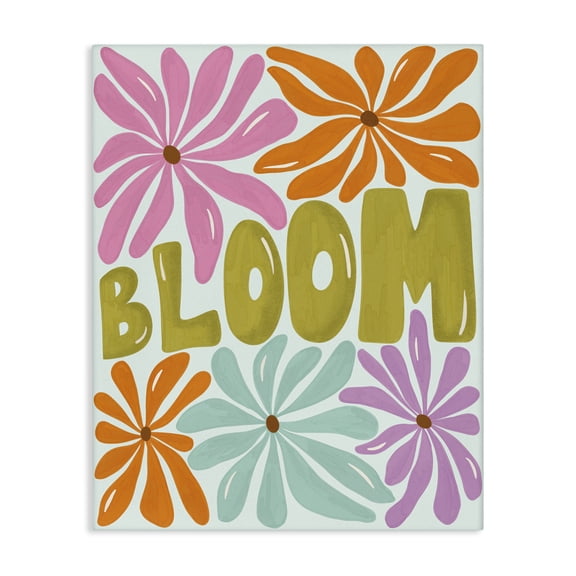 Stupell Industries Modern Bloom Floral Energy Canvas Art, 16 x 20, by Aralma