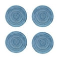 thumbnail image 3 of Round Placemats Set of 4, Cotton Woven Placemat Heat-Resistant Non-Slip Washable Table Mats for Dining Table 14 Inch, Blue, 3 of 8