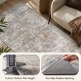 thumbnail image 7 of SIXHOME 2' x 8' Washable Runner Rug, Farmhouse Abstract Non-Slip Carpet,Soft Neutral Indoor Rug for Hallway, Bedroom, Bedside, Laundry Room & Kitchen, Taupe, 7 of 7