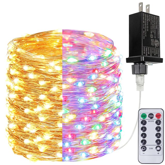 Mando a distancia Fairy Lights BHCLIGHT de 20 m, 200 LED, resistente al agua