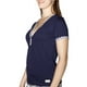 thumbnail image 3 of Blusa escote v manga corta para dama, 3 of 4