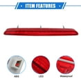 thumbnail image 4 of High Level 3rd Third Brake Light Stop Lamp for BMW 328i Base 3.0L L6 - Gas 2007-2011 Waterproof ABS Red, 4 of 6