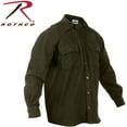 thumbnail image 2 of Rothco Heavy Weight Solid Flannel Shirt - Olive Drab, 3X-Large, 2 of 2