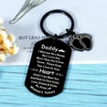 thumbnail image 6 of Husband Valentines Day Gifts, Gifts for Men Who Have Everything, New Dad Gifts,  Shower Gifts Footprint Keychain, Expectant Dad Gift for First Time Dad Fathers Day,  Announcement Gifts, 6 of 6