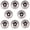 Five-pointed Star, variant on HDJNal 8pcs Vintage Ceramic Cabinet Knobs,Floral Hand Painted Ceramic Pumpkin Cupboard Pulls Knob Wardrobe Cabinet Drawer Door Handles,Five-pointed Star