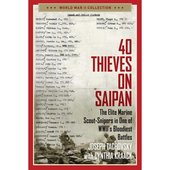 Pre-Owned 40 Thieves on Saipan: The Elite Marine Scout-Snipers in One of Wwii's Bloodiest Battles (Paperback) 1684511933 9781684511938