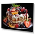 thumbnail image 2 of Designart "Mmmmmmm Tropical Fruits Cake" Food & Beverage Wall Art Print, 2 of 5