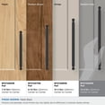 thumbnail image 3 of Amerock Balon 12-5/8 inch (320mm) Center-to-Center Matte Black Cabinet Pull, 3 of 6