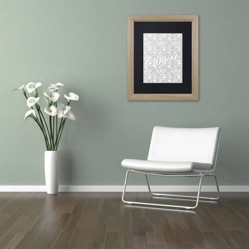 Trademark Fine Art "Inspirational Quotes 12" Canvas Art by Hello Angel, Black Matte, Birch Frame