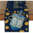 thumbnail image 5 of Passover Easter Table Runner Jewish Menorah Hanukkah Holiday Kitchen Coffe Indoor Outdoor Home Party ration cloth, 5 of 6