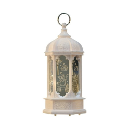 

JIUKE Christmas Lantern Candlestick Lamp Night Light Decoration Night Light Desktop Ornament Christmas Ornament