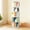 White, variant on Rotating Bookshelf Tower, Spinning Bookshelf with 360° Rotation, 4/5 Tier Wooden Rotating Book Shelf for Office, Living Room