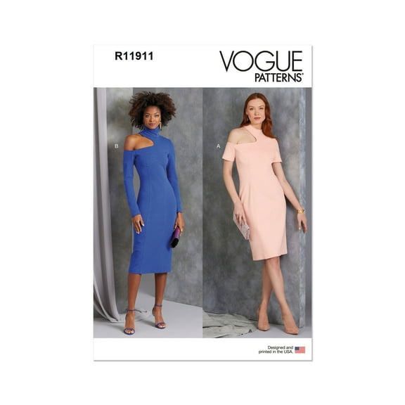 Vogue Sewing Pattern R11911 (1969) - Misses' Knit Dresses - Size: B5 (8-10-12-14-16)