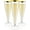 4.5-Gold Rim-36, variant on 50 Pack Plastic Champagne Flutes Disposable 4.5 oz Clear Plastic Champagne Glasses Perfect for Wedding, Thanksgiving Day, Christmas