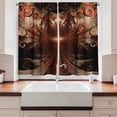 thumbnail image 2 of Ambesonne Gothic Kitchen Curtains, Medieval Times Art, 55"x45", Multicolor, 2 of 3