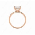 thumbnail image 2 of Cora Jewellery 3CT Hidden Halo Oval Moissanite Engagement Ring For Women, 10K Rose Gold, 2 of 8