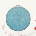thumbnail image 3 of Round Badge Brooch Pennant Display Wall Hanging Pin Display Glitter Board Pin Holder Pin Collection Display Embroidery (Sky-blue), 3 of 8