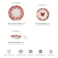 thumbnail image 3 of ALOFMO 12 Piece Christmas Red Dinnerware Set with Color Box, Bowl and Plate Set for 4, 3 of 10
