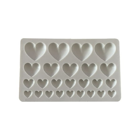 

Buodes Rice Ball Mold Valentine s Day Love Heart Round Macaron Mat Fondant Chocolate Silicone Mold