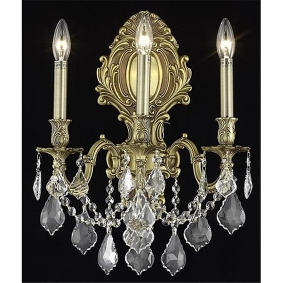 9603W14FG-RC 14 W x 18 H in. Monarch Wall Sconce, Royal Cut - French Gold