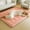 Pure Pink, variant on Japanese Plush Roll-Up Floor/Futon Mattress Topper - Suitable for Dorm & Home, Machine Washable Soft Tatami Mat, Foldable And Portable Floor Bed Sleeping Pad, for Valentine'S Day And New Year Gifts