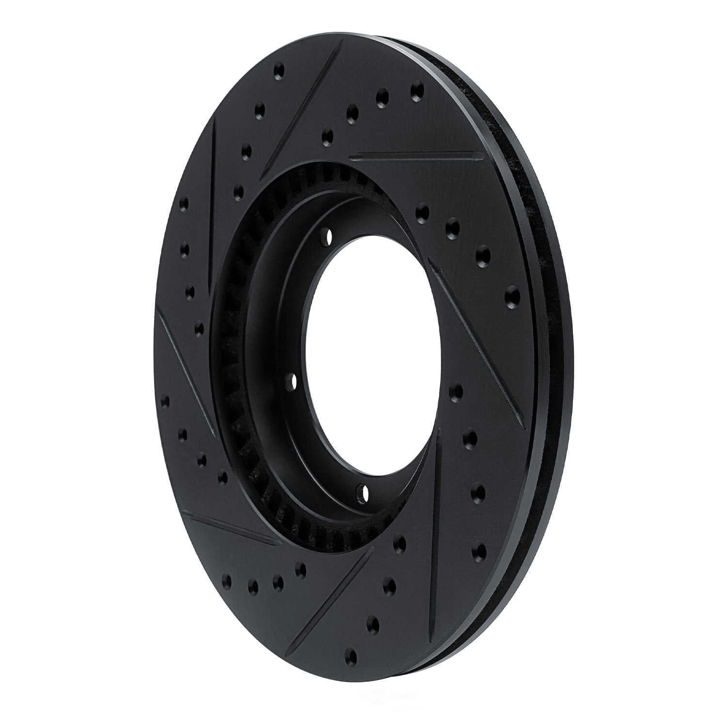 Dynamic Friction Company 633-02001R DFC Brake Rotor - Drilled And Slotted - Black