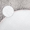 thumbnail image 4 of Unique Bargains 2 Pcs Oval Plush Mat Non Slip Washable Rug Light Grey 16" x 24"/20" x 32", 4 of 7
