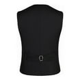 thumbnail image 2 of Bjutir Mens Coat Mens Court Style Fashion Double Suit Vest Sleeveless Jacket Tops, 2 of 4