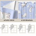 thumbnail image 5 of Easter Bunny Swag Valances for Windows 2 Pack, Kitchen Window Curtains 36 Inch Length, Cartoon Carrots Cute Rabbits Sketch Blue Privacy Swag Curtains for Living Room/Bathroom with Rod Pocket 36"x36", 5 of 8