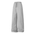 thumbnail image 5 of Yteetum Men's Baggy Sweatpants Wide Leg Drawstring Elastic Waist Workout Gym Pants Man Fall Winter Solid Loose Comfy Straight Running Athletic Trousers, 5 of 8