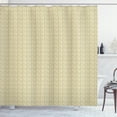 thumbnail image 1 of Aloha Shower Curtain, Jungle Design Plantation Artwork of Leafy Motifs Botanical Concept, Fabric Bathroom Set with Hooks, 69W X 75L Inches Long, Pale Olive Green and Eggshell, by Ambesonne, 1 of 3
