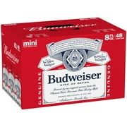 Budweiser Beer, 48 Pack 8 fl. oz. Cans, 5% ABV