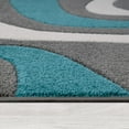 thumbnail image 3 of Modern Area Rug with Wave Pattern, 3 of 5