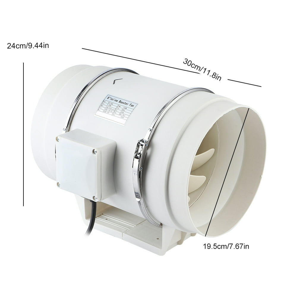 Higoodz High Efficiency Inline Duct Fan Air Extractor Bathroom Kitchen