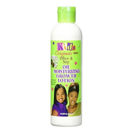 Africas Best Kids Originals Olive And Soy Oil Moisturizing Hair Growth Lotion, 8 (Best Hair Growth Oil For African American Hair)